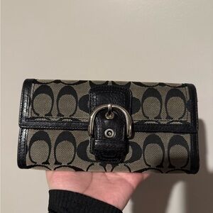 Coach Black soho wallet